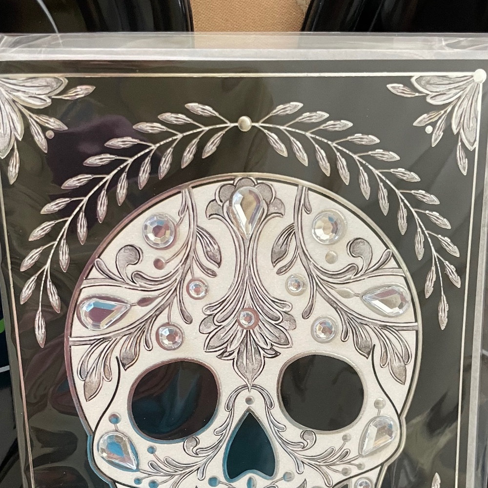 PRICE DROP!Festive Dias de los Muertos Sugar Skull Treat Trays + Greeting Card! - Picture 7 of 8